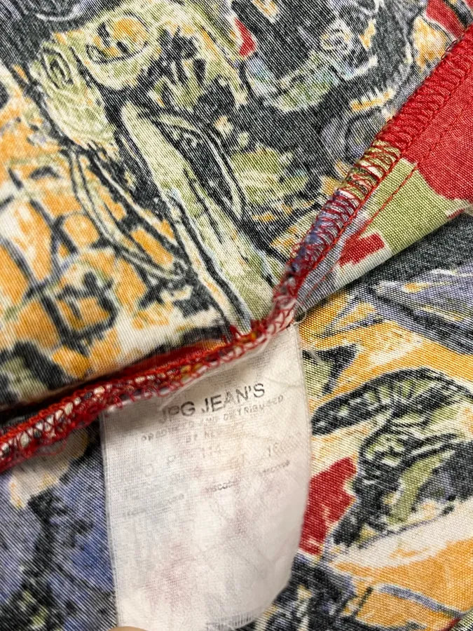 2000s Jean Paul Gaultier Basquiat Red Shirt JwYZXKN 14