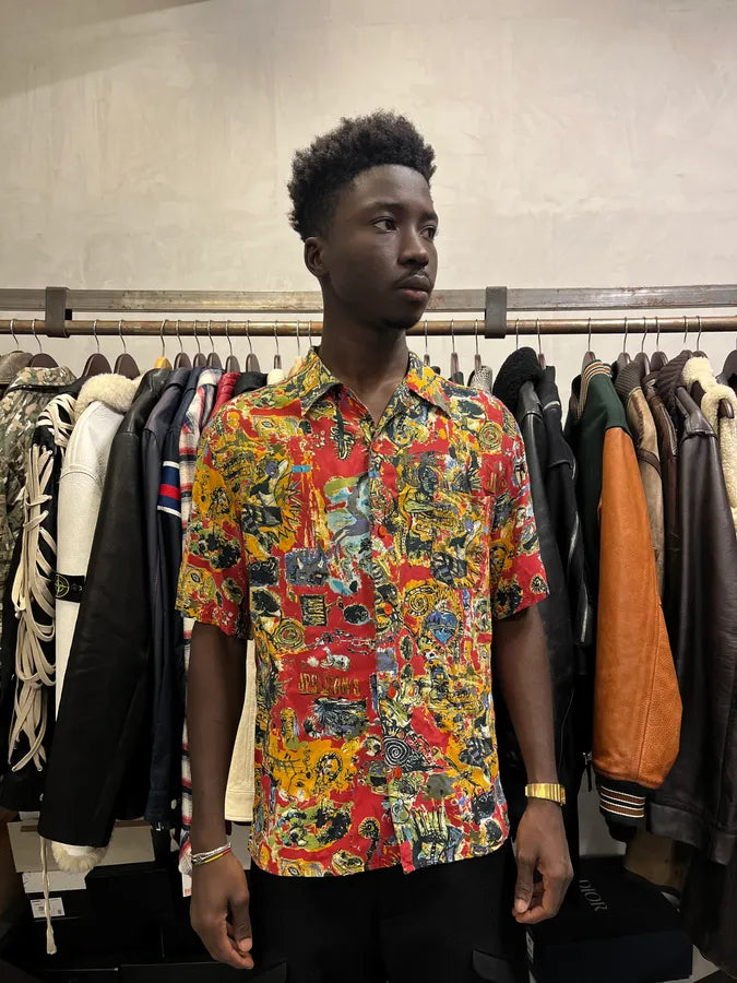 2000s Jean Paul Gaultier Basquiat Red Shirt JwYZXKN 1