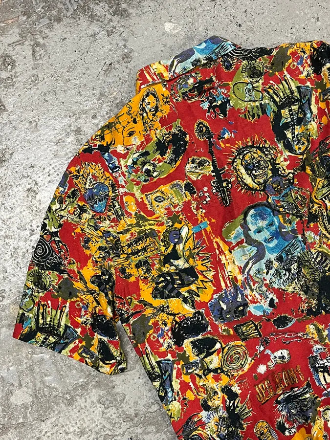 2000s Jean Paul Gaultier Basquiat Red Shirt JwYZXKN 9