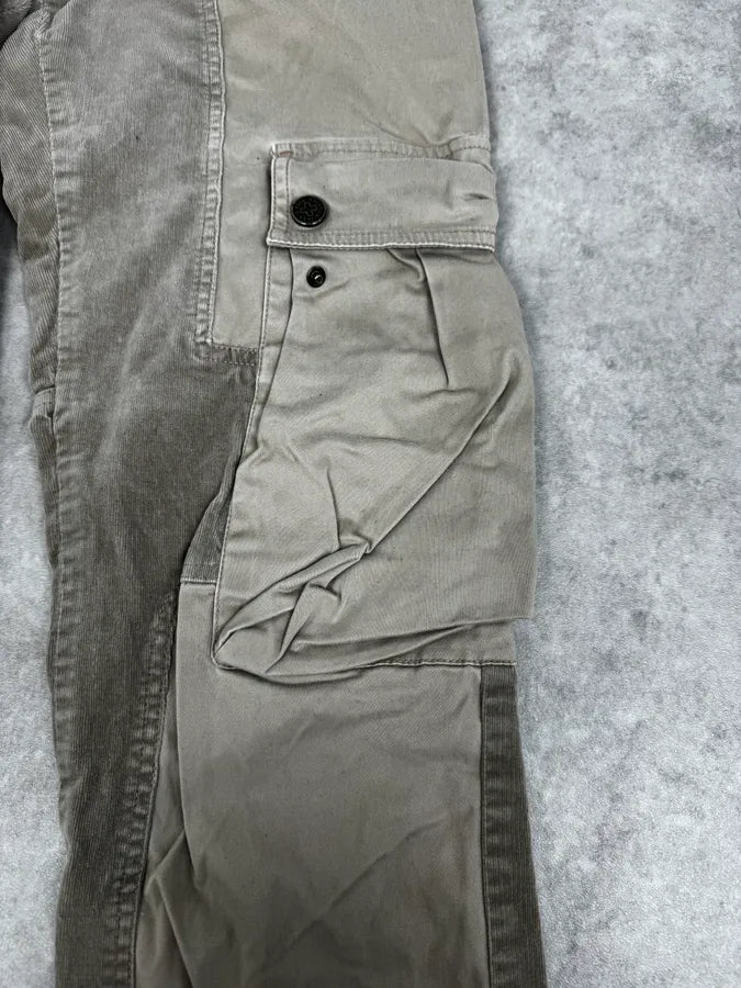 2000s Jean Paul Gaultier Beige Multi Pockets Cargo Aviator Velvet Pants FMgaUSp 7