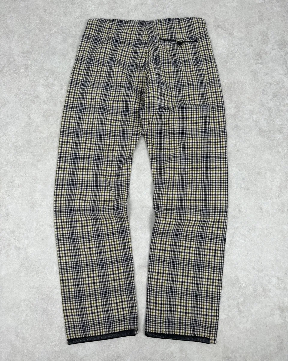 2000s Jean Paul Gaultier Beige Tartan Classy Pants msJWzYj 6