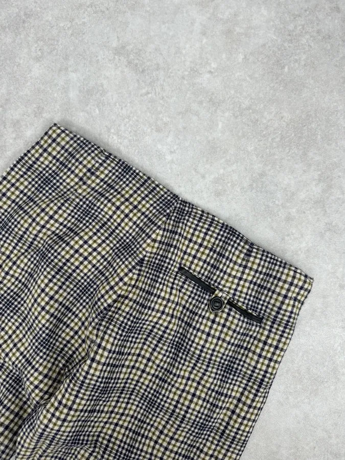2000s Jean Paul Gaultier Beige Tartan Classy Pants msJWzYj 7