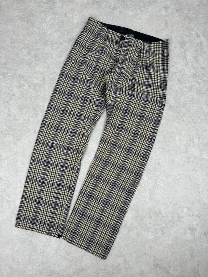 2000s Jean Paul Gaultier Beige Tartan Classy Pants msJWzYj 4