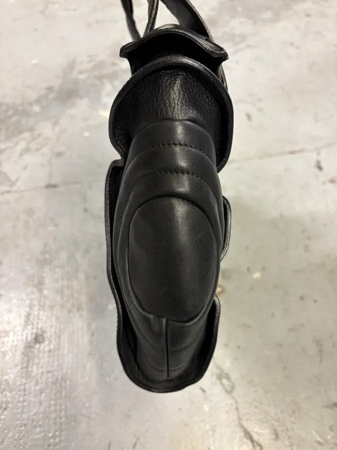 2000s Jean Paul Gaultier Black Ballistic Leather Bag (OS) zHLuOYu 4