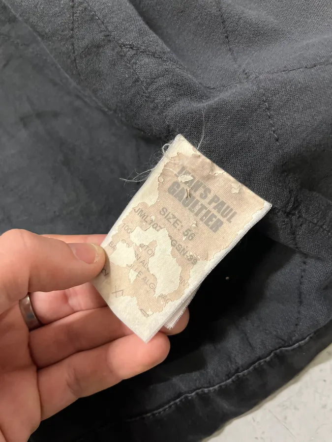 2000s Jean Paul Gaultier Black Buttoned Trench Coat TqEAVET 11