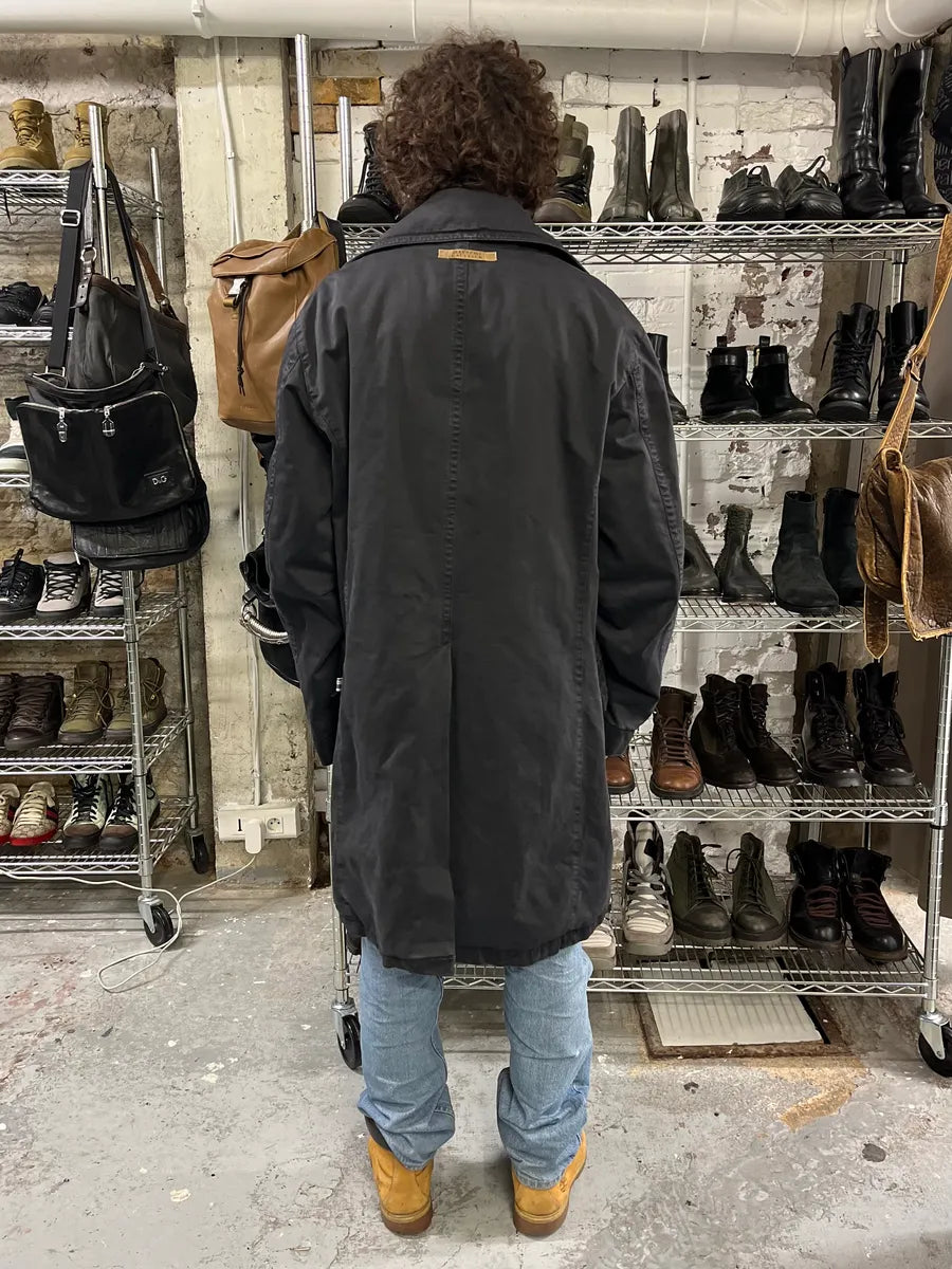 2000s Jean Paul Gaultier Black Buttoned Trench Coat TqEAVET 2