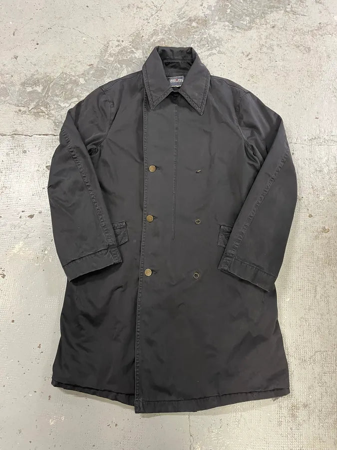 2000s Jean Paul Gaultier Black Buttoned Trench Coat TqEAVET 3
