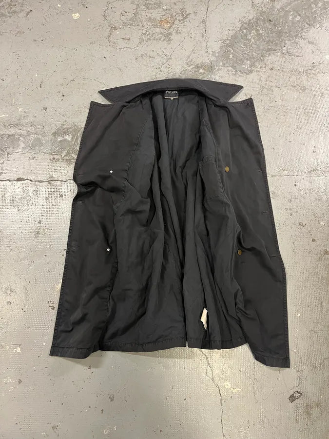 2000s Jean Paul Gaultier Black Buttoned Trench Coat TqEAVET 8