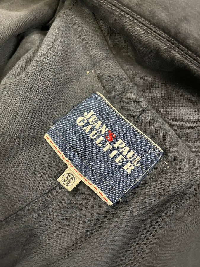 2000s Jean Paul Gaultier Black Buttoned Trench Coat TqEAVET 9