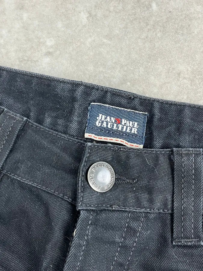 2000s Jean Paul Gaultier Black Denim Jeans sbsGGTr 8