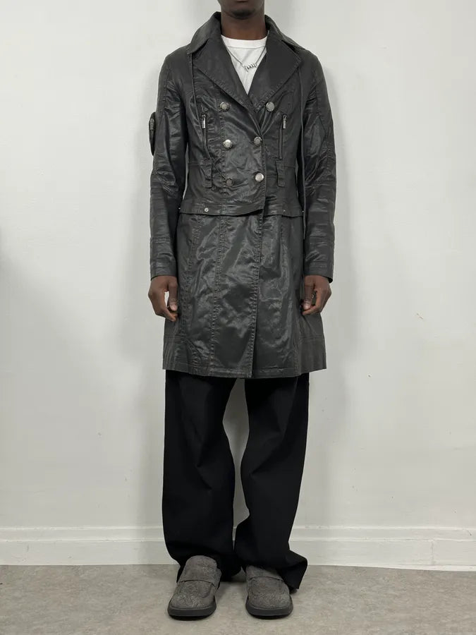 2000s Jean Paul Gaultier Black Detachable Obscure Trenchcoat  xhGOeTW 1