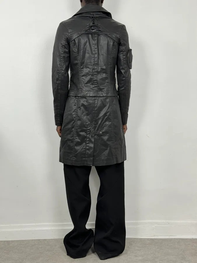 2000s Jean Paul Gaultier Black Detachable Obscure Trenchcoat  xhGOeTW 2
