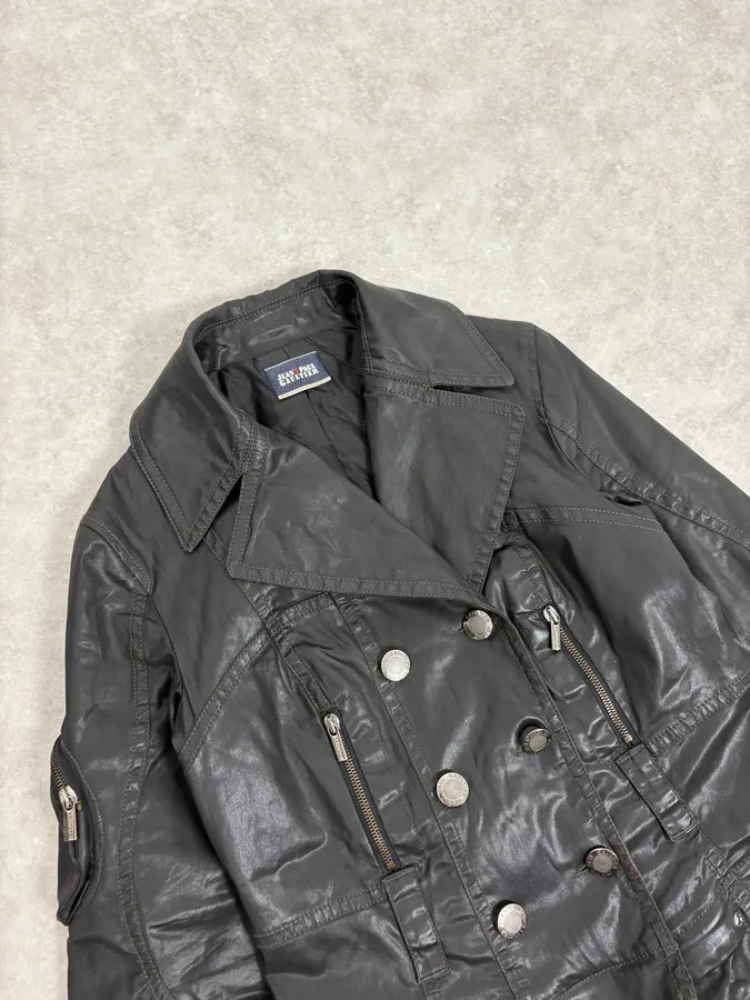 2000s Jean Paul Gaultier Black Detachable Obscure Trenchcoat  xhGOeTW 4