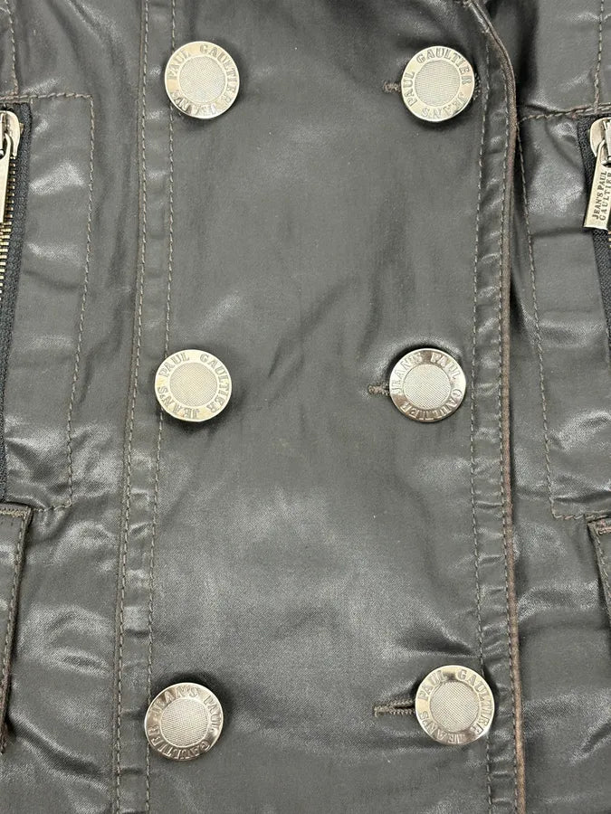 2000s Jean Paul Gaultier Black Detachable Obscure Trenchcoat  xhGOeTW 7