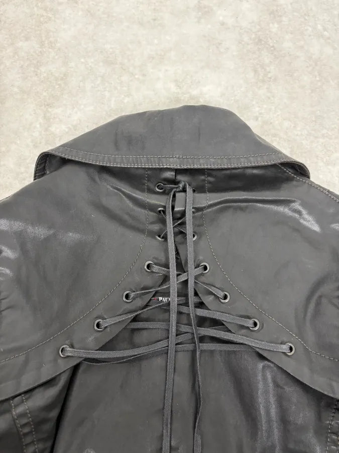 2000s Jean Paul Gaultier Black Detachable Obscure Trenchcoat  xhGOeTW 9
