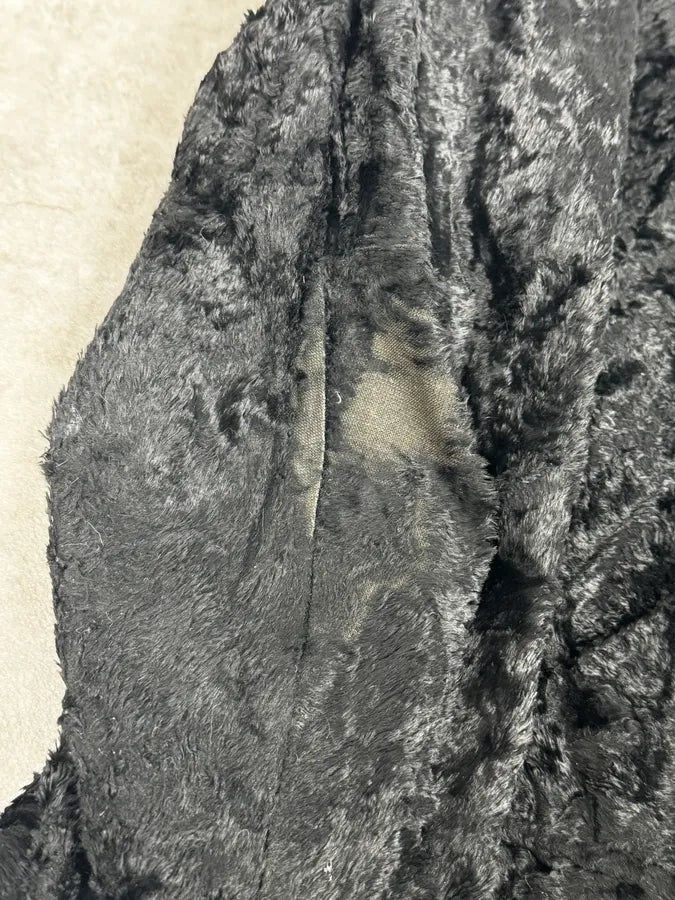 2000s Jean Paul Gaultier Black Fur Velvet Blazer Jacket KObdASE 8