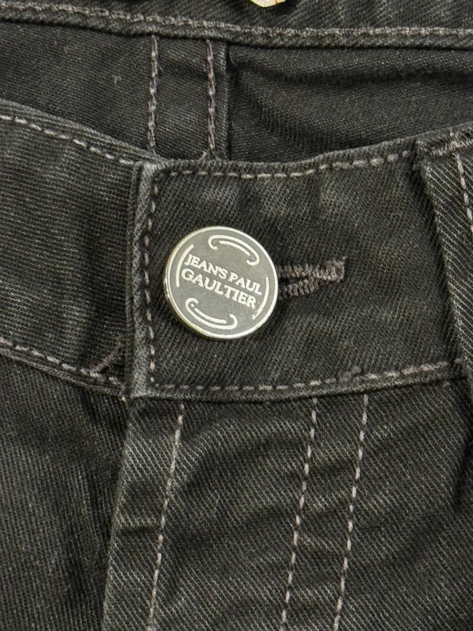 2000s Jean Paul Gaultier Black Denim Jeans kHKnmkg 10