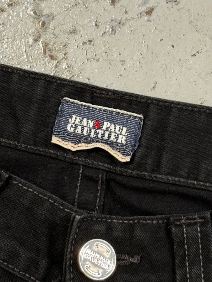 2000s Jean Paul Gaultier Black Denim Jeans kHKnmkg 9