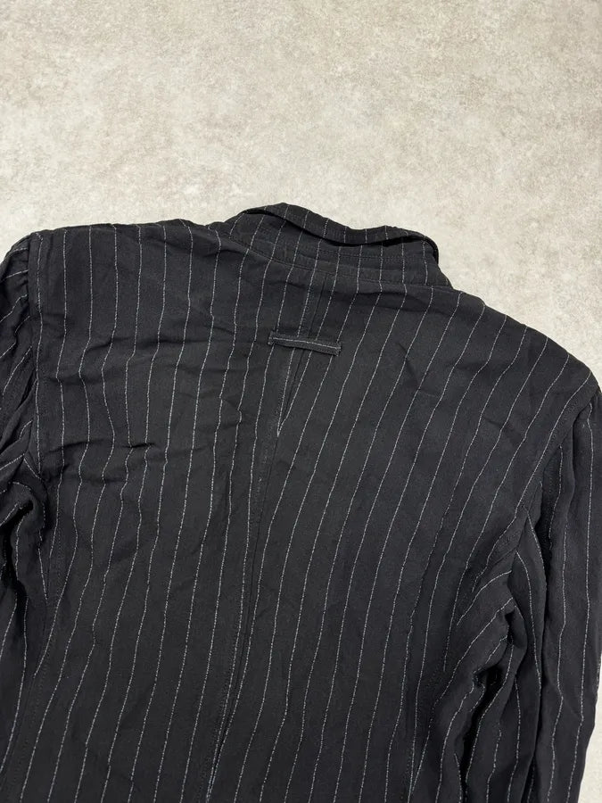 2000s Jean Paul Gaultier Black Pinstriped Blazer Jacket WSmUVPa 6