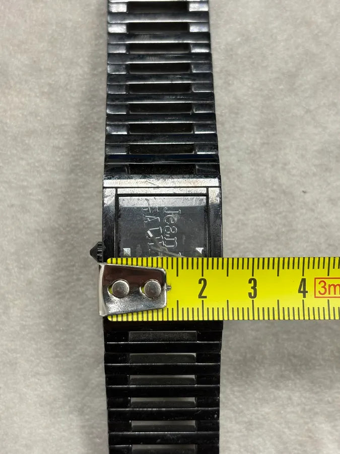 2000s Jean Paul Gaultier Black Rail Watch XLOLZhF 12