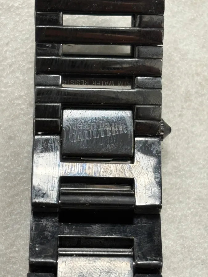 2000s Jean Paul Gaultier Black Rail Watch XLOLZhF 9