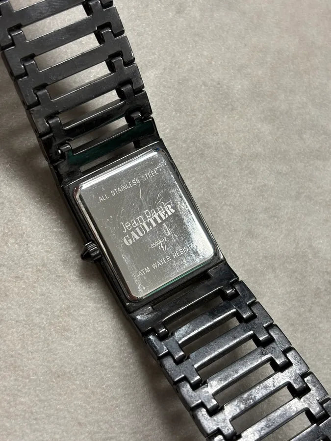 2000s Jean Paul Gaultier Black Rail Watch XLOLZhF 7