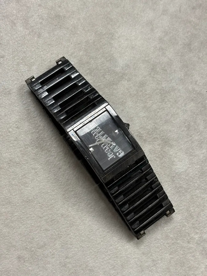 2000s Jean Paul Gaultier Black Rail Watch XLOLZhF 5
