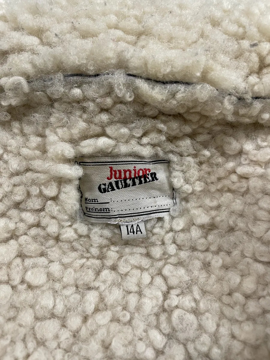 2000s Jean Paul Gaultier Black Shearling Leather Jacket eAfeowy 6