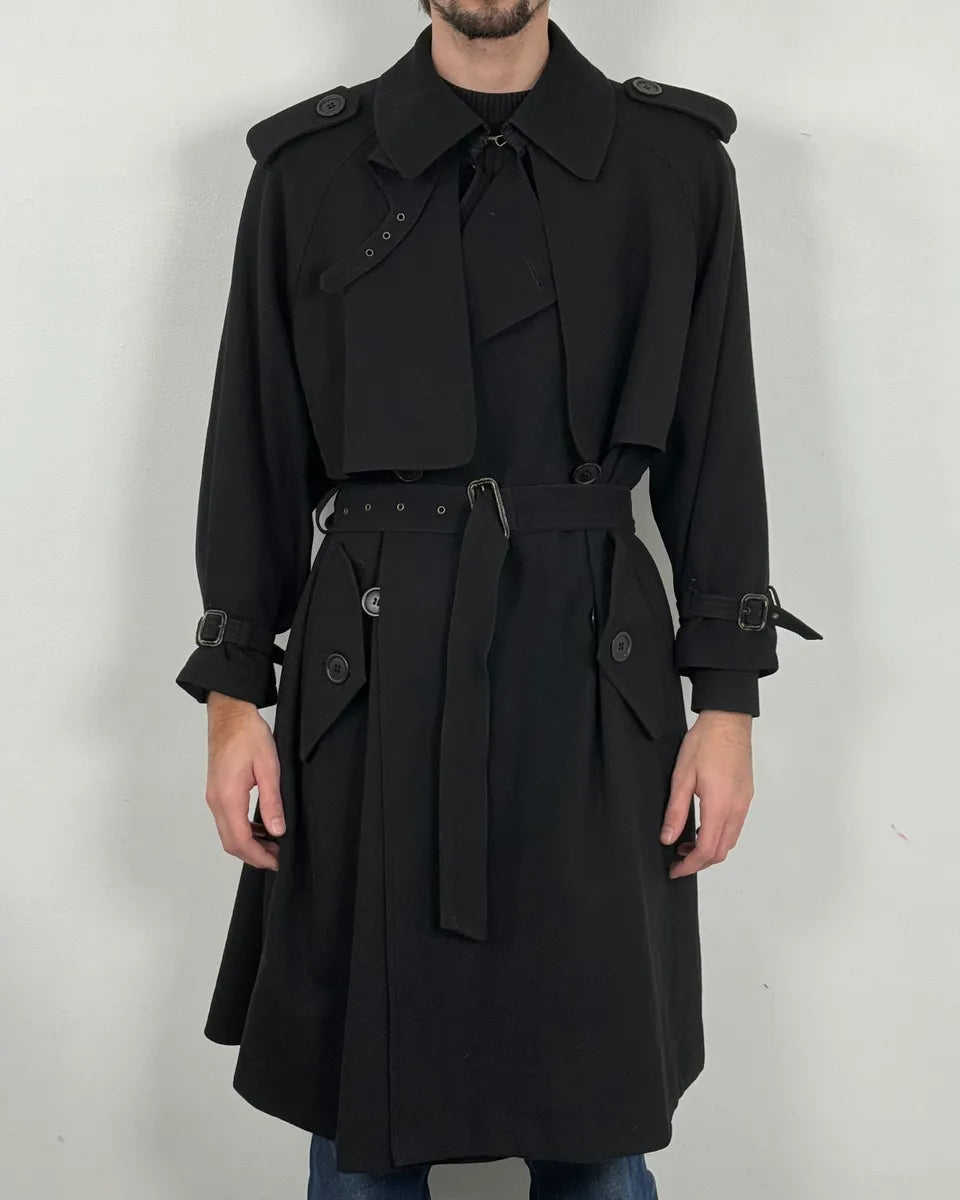 2000s Jean Paul Gaultier Black Signature Trench Coat MhArkHe 0