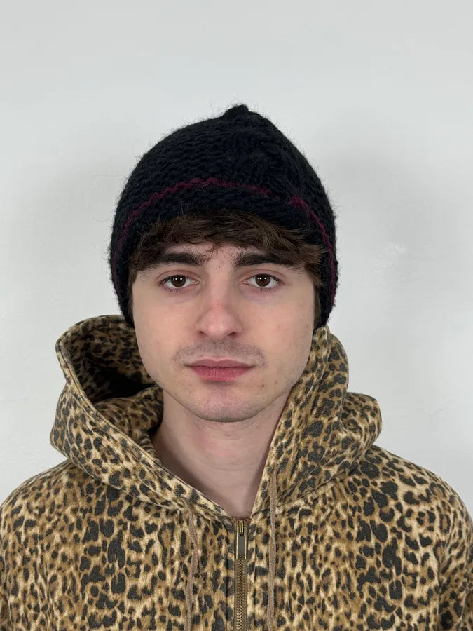 2000s Jean Paul Gaultier Black Wool Beanie zmbAEEc 1