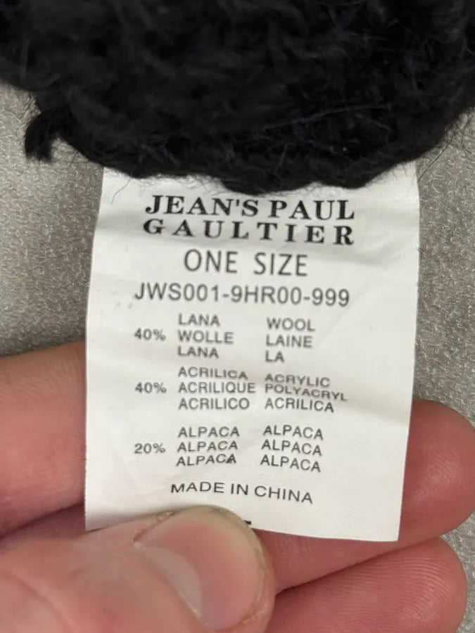 2000s Jean Paul Gaultier Black Wool Beanie zmbAEEc 5