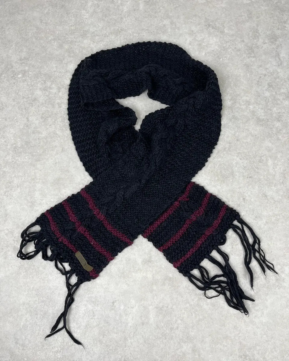 2000s Jean Paul Gaultier Black Wool Scarf SHYvazI 0