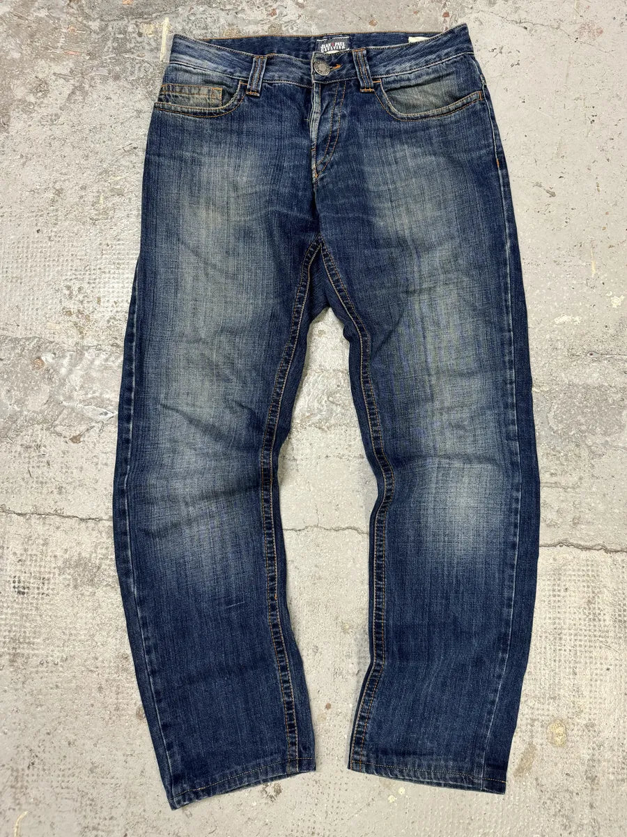 2000s Jean Paul Gaultier Blue Brut Denim Jeans dAGNFRN 0