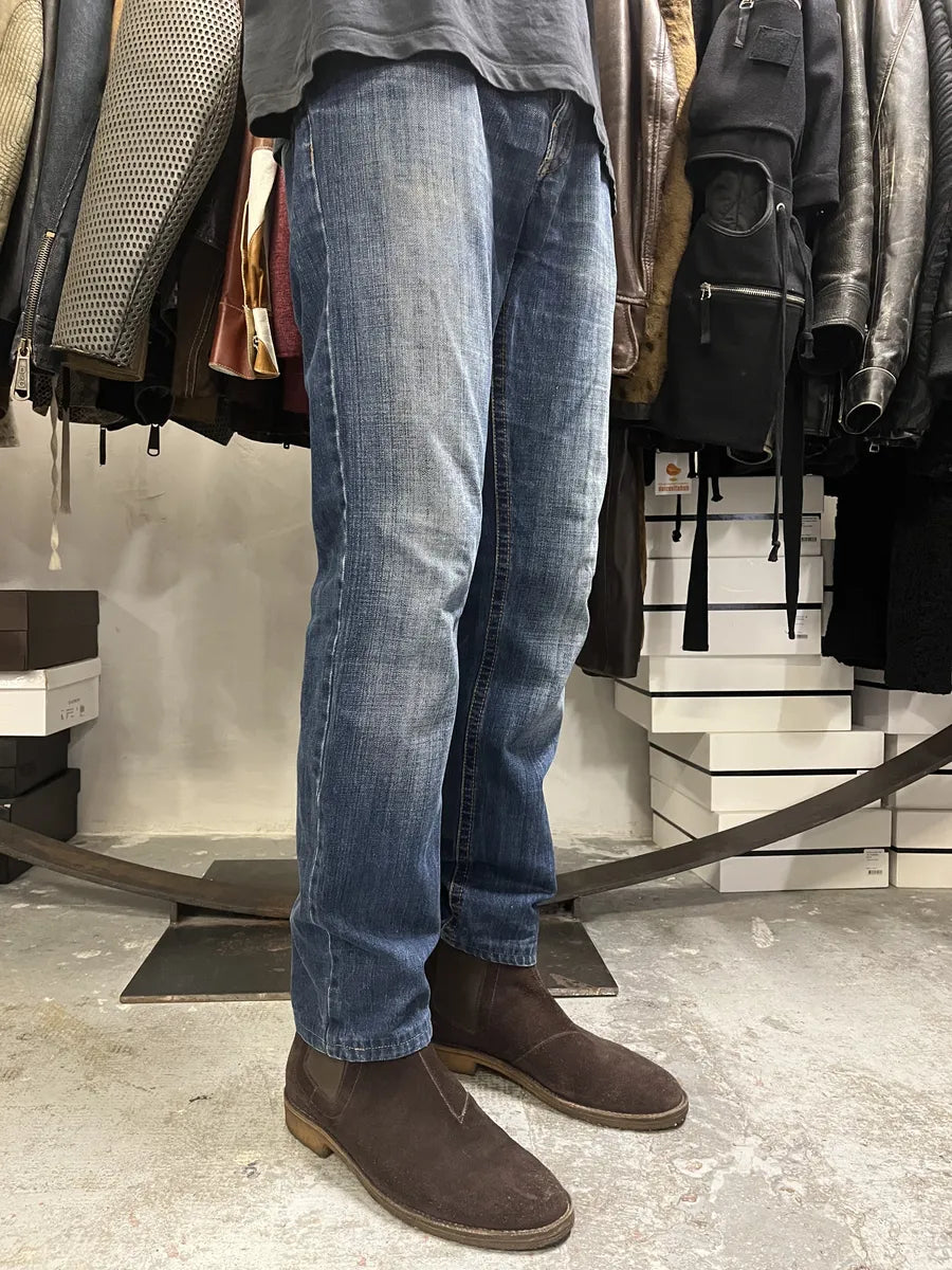 2000s Jean Paul Gaultier Blue Brut Denim Jeans dAGNFRN 3