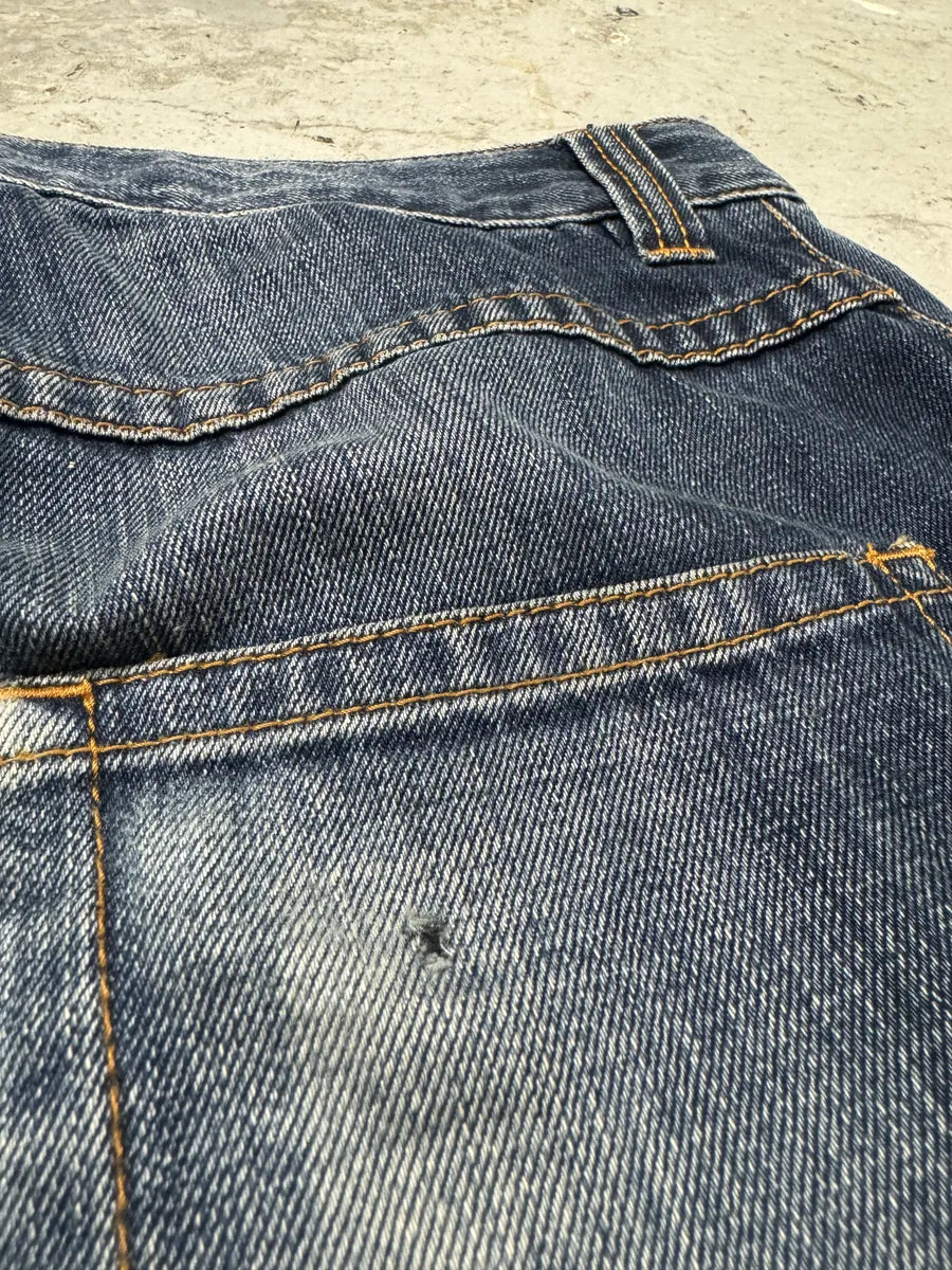 2000s Jean Paul Gaultier Blue Brut Denim Jeans dAGNFRN 7
