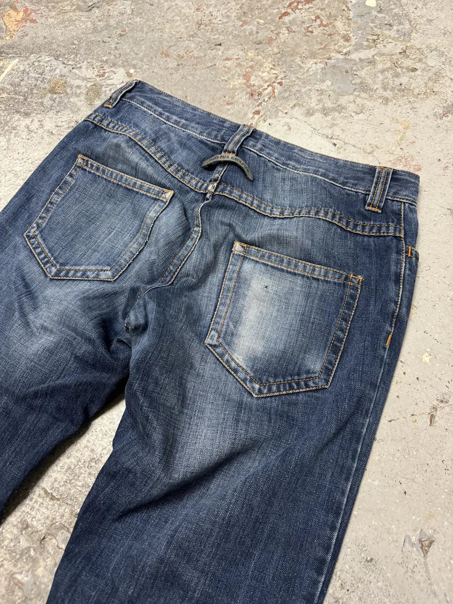 2000s Jean Paul Gaultier Blue Brut Denim Jeans dAGNFRN 6