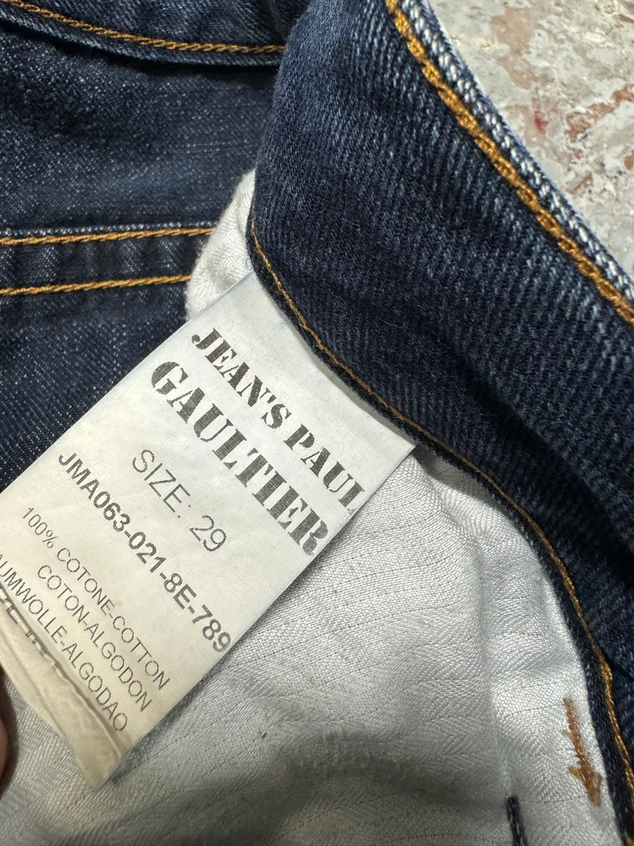 2000s Jean Paul Gaultier Blue Brut Denim Jeans dAGNFRN 7