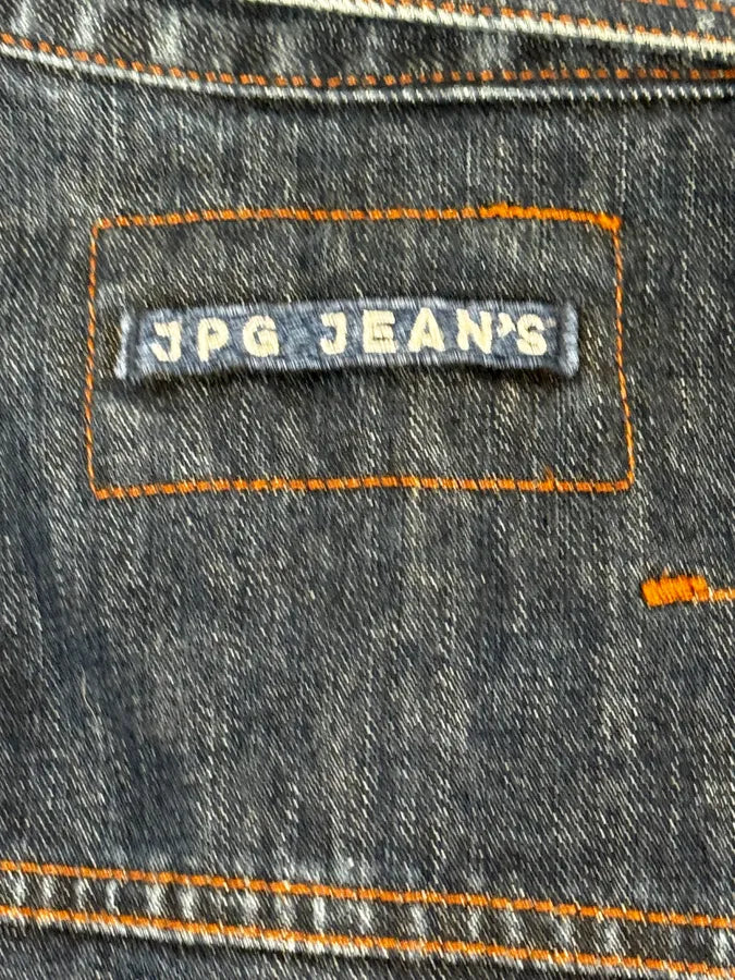 2000s Jean Paul Gaultier Blue Elastic Sleeveless Vest Denim Jacket NgQmWHx 12