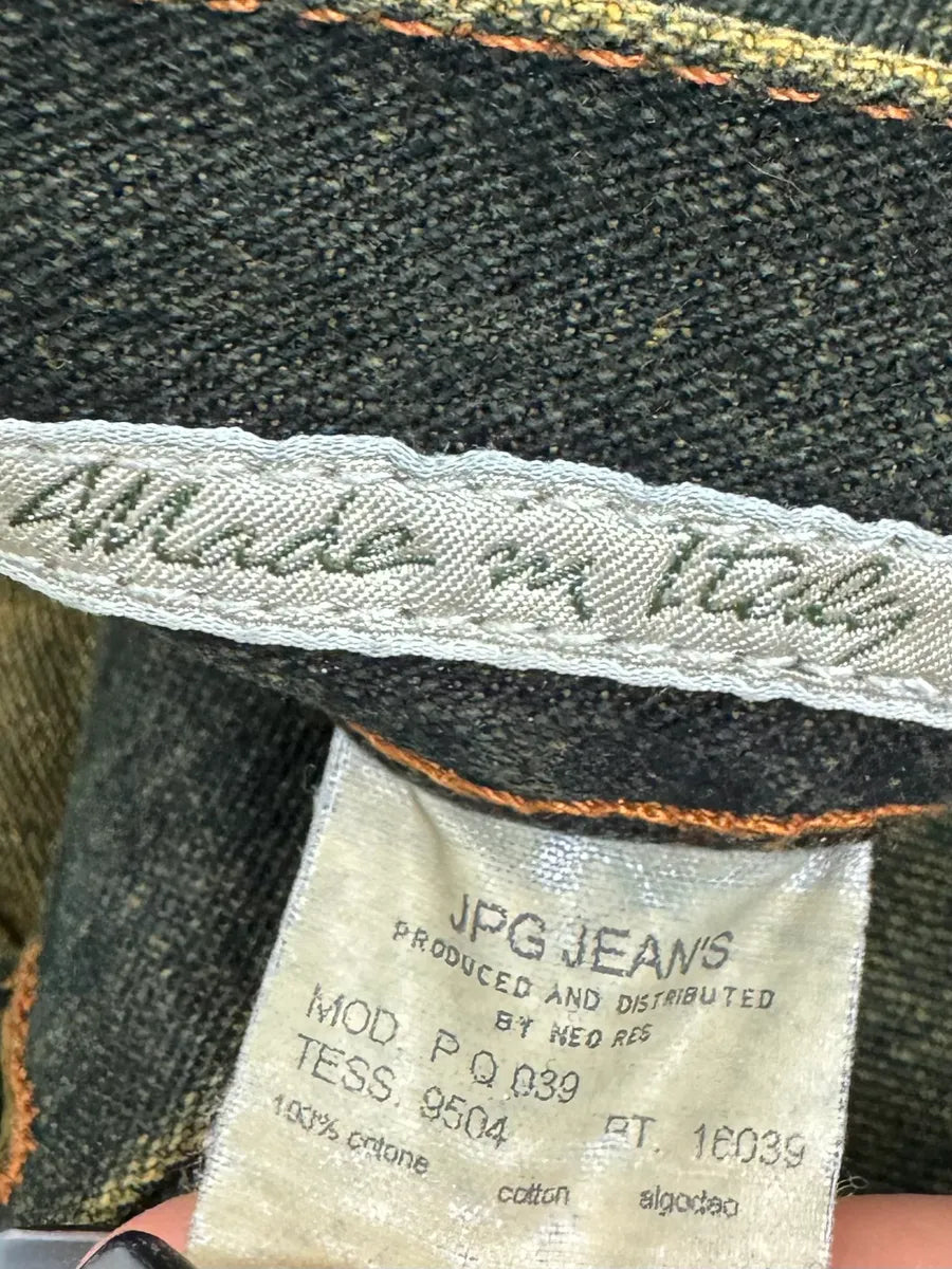 2000s Jean Paul Gaultier Blue Faded Denim Jeans ZVikiOf 10