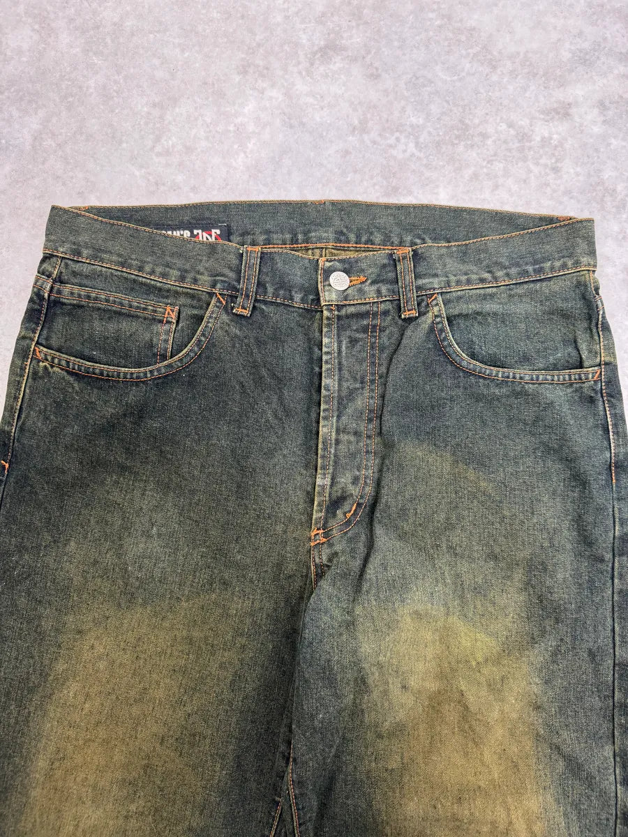 2000s Jean Paul Gaultier Blue Faded Denim Jeans ZVikiOf 5