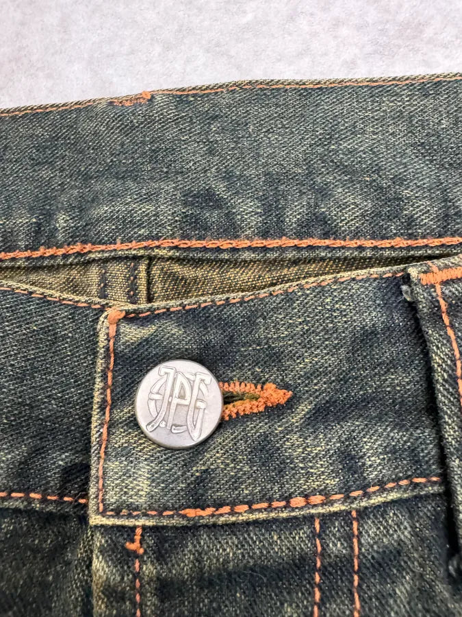2000s Jean Paul Gaultier Blue Faded Denim Jeans ZVikiOf 6