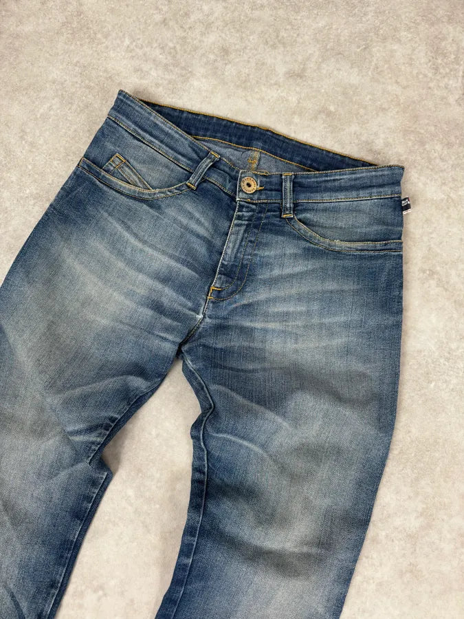 2000s Jean Paul Gaultier Blue Rebel Denim Jeans OGWOBBV 4