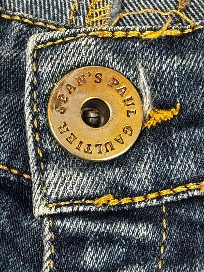 2000s Jean Paul Gaultier Blue Rebel Denim Jeans OGWOBBV 6