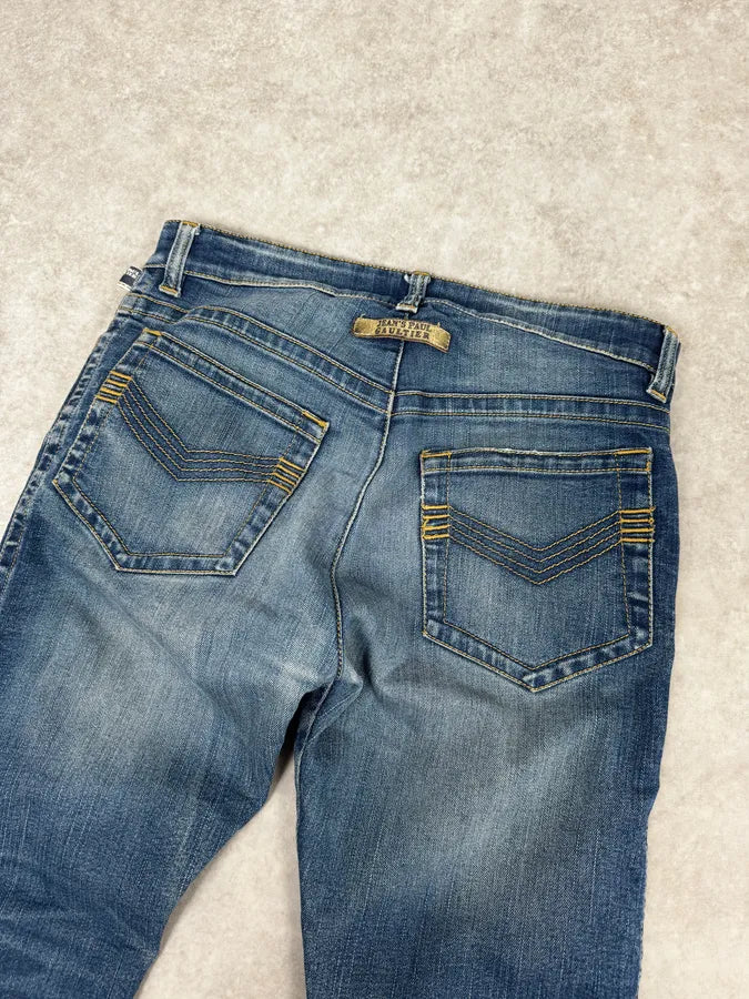 2000s Jean Paul Gaultier Blue Rebel Denim Jeans OGWOBBV 5