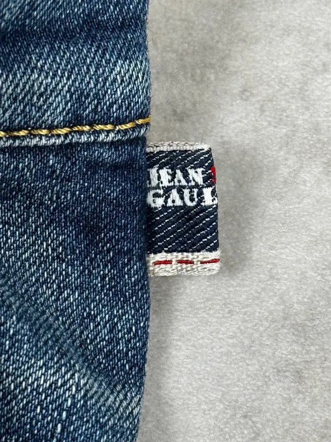 2000s Jean Paul Gaultier Blue Rebel Denim Jeans OGWOBBV 8