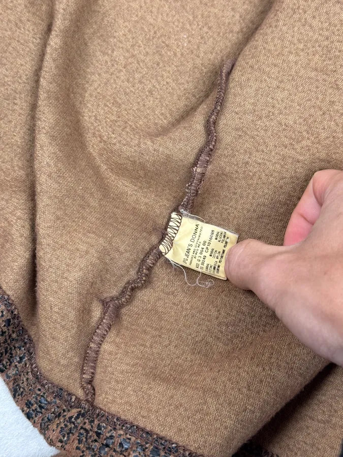 2000s Jean Paul Gaultier Brown Aged Raw Cotton Jacket WDDsXOg 8