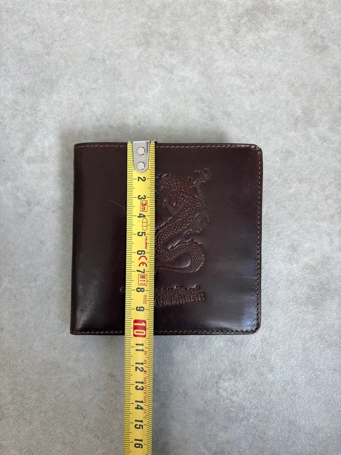 2000s Jean Paul Gaultier Brown Dragon Leather Wallet iNKHONj 6