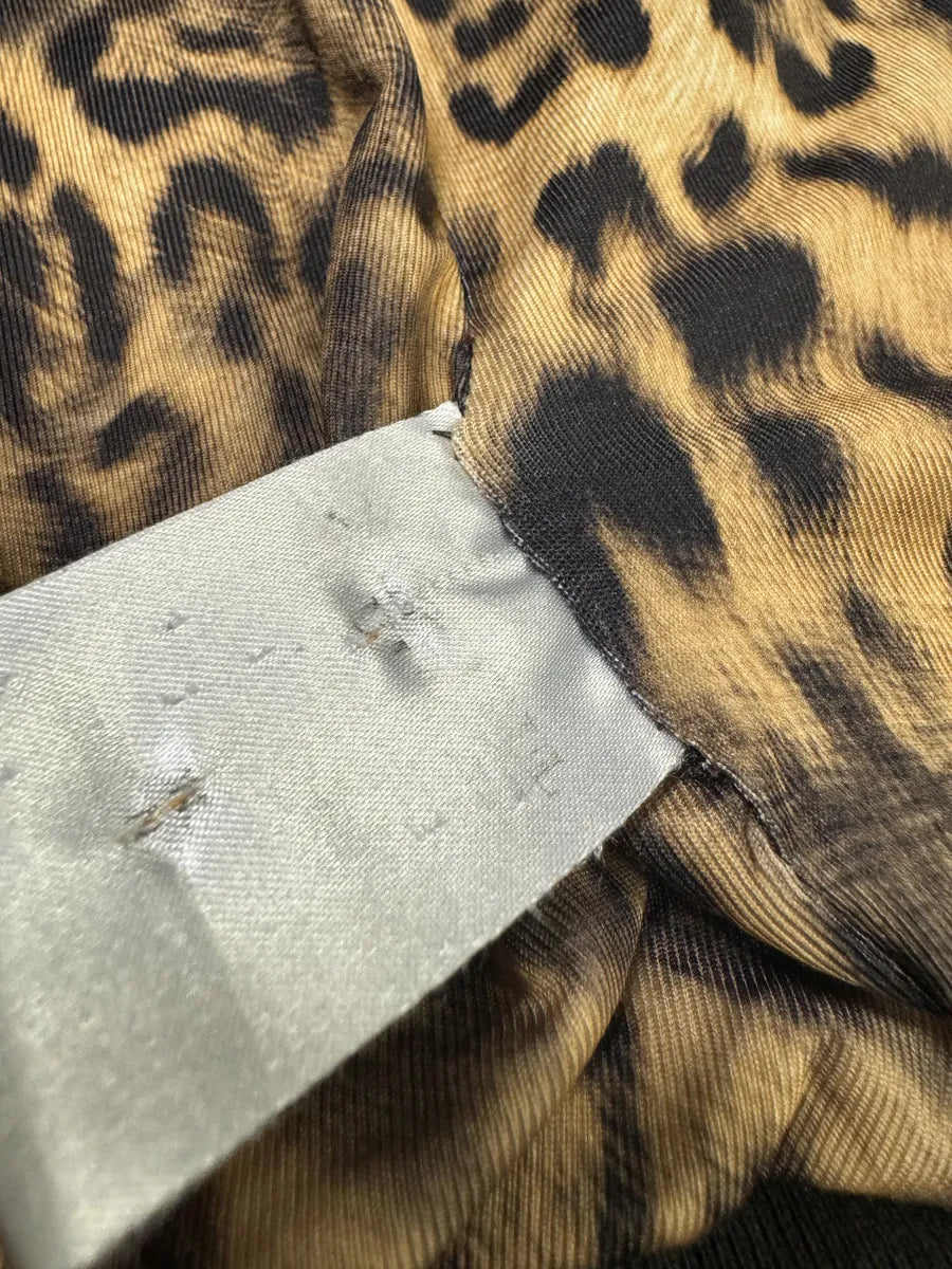 2000s Jean Paul Gaultier Brown Leopard Outlaws Territory Vest Zip-up (S) AFtRQLf 6