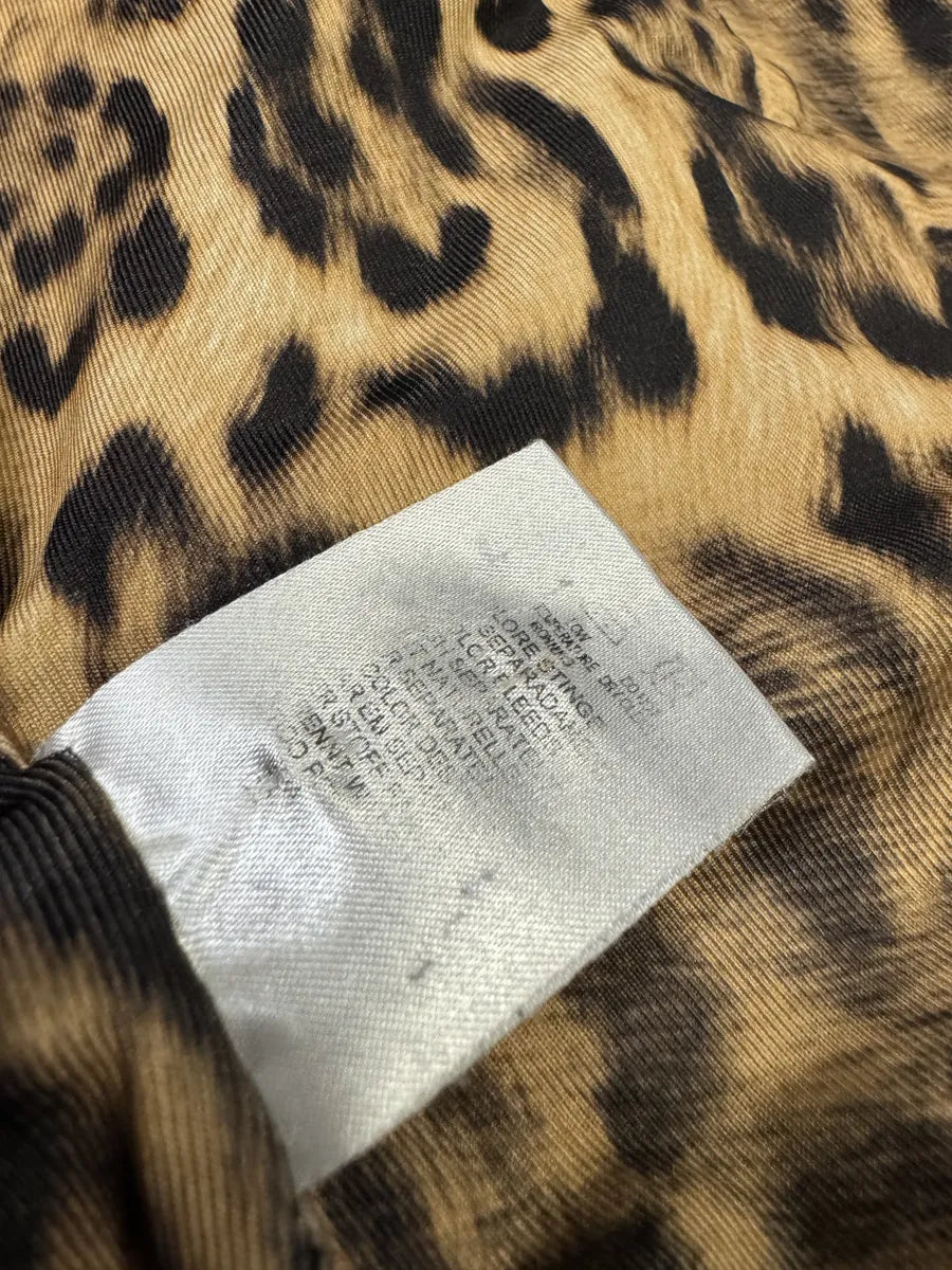 2000s Jean Paul Gaultier Brown Leopard Outlaws Territory Vest Zip-up (S) AFtRQLf 7