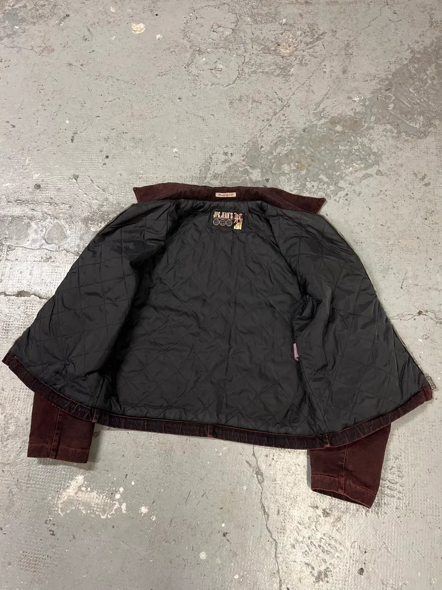 2000s Jean Paul Gaultier Burgundy Embroidered Jacket (S/M) 6